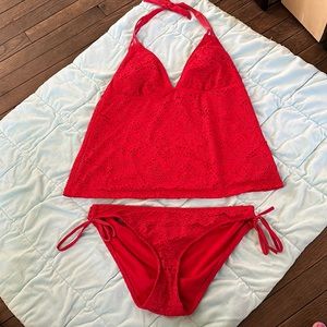 Mossimo Red Tankini